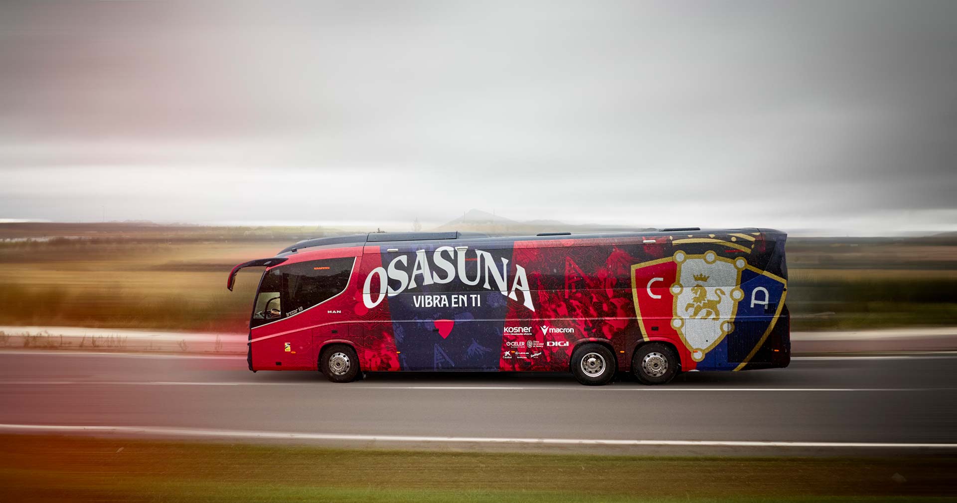 Transporte equipo de futbol Osasuna. Autobuses Artieda